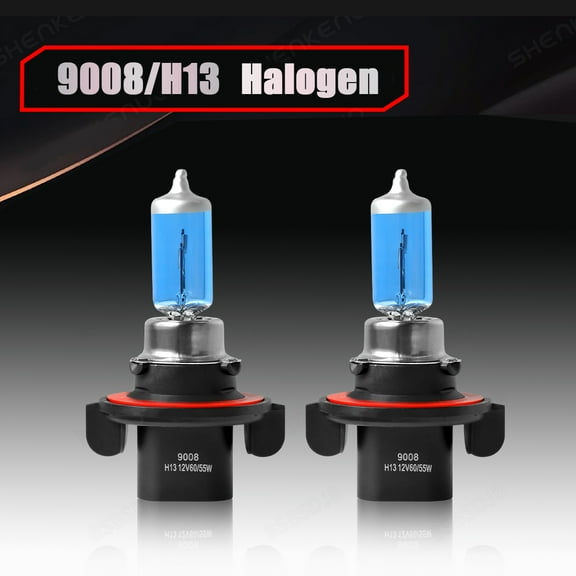 BSBSDJB Halogen 9008 H13 60/55W 4200K White Two Bulbs Headlight Replacement High Low Beam