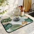 thumbnail image 2 of 2 Pack Washable Rubber Bohemian Vintage Floral Dish Drying Mats for Kitchen Counter Home Large Coffee Bar Pad Accessories and Decor for Utensils Stemware (2pcs 19.5''x12''), 2 of 3