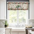 thumbnail image 2 of Christmas Kitchen Valances for Windows 60x18 Inch Kitchen Curtains Valances Rod Pocket Snowman Snowflake Xmas Tree Winter Vintage Bathroom Window Valances for Window Treatment Decor, 2 of 6