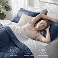 thumbnail image 2 of U by Bedsure Full Comforter Set,7 Pieces Bed in a Bag, Reversible Lightweight Bedding Set, Navy, 2 of 7