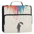 thumbnail image 5 of FORMRS Zipper Binder with Shoulder Strap 2-inch Ring 500 Sheet Capacity File Bag, Black Astronaut, 5 of 5