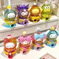 thumbnail image 1 of Sanrio Dharma Egg Twisting Machine Blind Box Melody Kuromi Cinnamoroll Anime figurita Kawaii Model Toys Action Birthday Gift Toy1131, 1 of 5