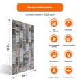 thumbnail image 4 of Izodekor 3D Brick Effect Wall Panels - Cladding, Stone Look, Styrofoam Facing for Living Room, 19x39 in, 10 Panels, Towards The Bridge SL-1804, 4 of 11