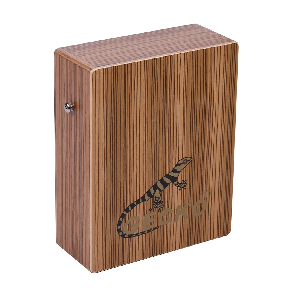 Festnight Gecko C-68Z Portable Traveling Cajon Box Drum Hand Drum Wood Percussion Instrument with Strap Carrying Bag