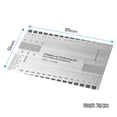 thumbnail image 3 of Stainless Steel Guitar String Action Ruler String Ruler Guitar Measuring Gauge Tool 89*51mm for Classical Electric Acoustic Guitar Bass Mandolin Banjo String Instruments, 3 of 7