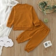 thumbnail image 4 of Gerichy Toddler Baby Boy Clothes Fall Winter Outfit, Toddler Boys Winter Long Sleeve Solid Color Tops Pants 2PCS Outfits Clothes Set For Children Clothes, 4 of 4