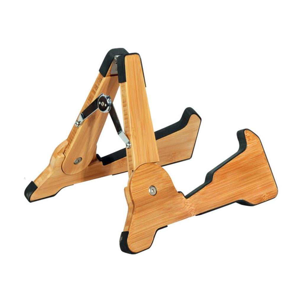 Yihuala Wood Guitar Stand Light Weight String Instrument Holder Portable Adjustable Guitar Stand for Guitar and Ukuleles