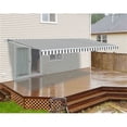 thumbnail image 2 of ALEKO 8'x6.5' Retractable Patio Awning Fabric Replacement, Gray and White Striped Color, 2 of 5