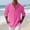 Pink, variant on NominalSnug Mens Cotton Linen Shirts Collarless Long Sleeve Tops Button Down Casual Pullover Soft Breathable Basic Tees Fall Outfits