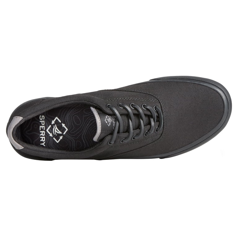 Sperry Men's Striper II SeaCycled Sneaker - Sustainable Canvas Shoes With Wave-Siping Traction