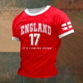 thumbnail image 4 of LUOGENLI T-shirts pour Homme pour Hommes T-Shirt Homme Imprimé Thème Angleterre T-Shirt Décontracté Col Rond T-Shirt Manches Courtes T-Shirt 4xlt T-shirts pour Hommes T-shirts Graphiques T-shirts Fête de la Saint-Patrick Rouge Brique m, 4 of 6