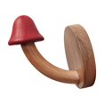 thumbnail image 4 of Ganchos de pared de madera para puerta, colgador trasero para toallas, ropa, dormitorio y cocina. Rojo, 4 of 9