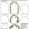 thumbnail image 4 of Arco de Globos para Boda Flores, Arco Estructura para Decoracion, Mamparas para Decoracion de Fiestas, Cumpleaños, Aniversario Ceremonia, Negro, 4 of 4