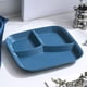 thumbnail image 5 of Platos divididos de 25 cm para cenas con pajita, reutilizables, para adultos y principiantes, 1 plato de cena Aestivo | Azul | AESTIVO, 5 of 7