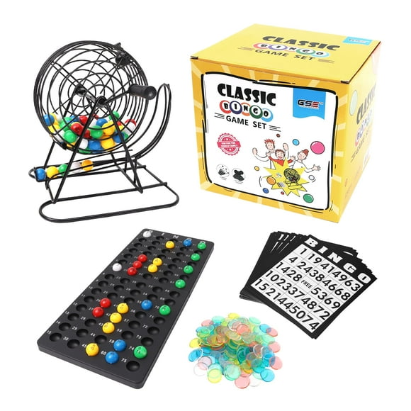 Set de juego de bingo GSE Games & Sports Expert Deluxe con jaula de acero