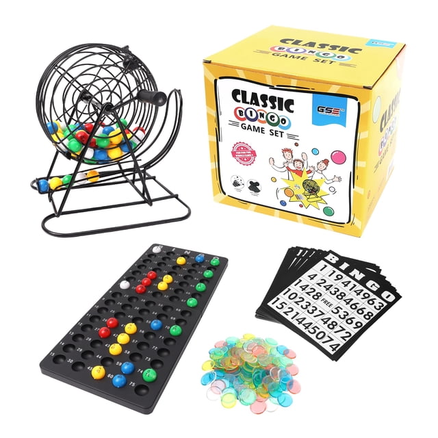 Set de juego de bingo GSE Games & Sports Expert Deluxe con jaula de acero