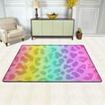 thumbnail image 2 of SKYSONIC 72x48in Rainbow Leopard Skin Area Rug, Floor Carpet for Indoor Living Dining Room and Bedroom Area, 2 of 7