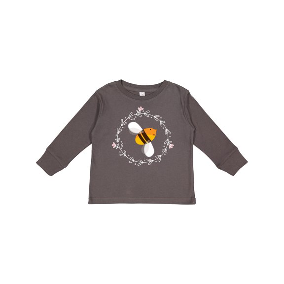 Inktastic Bee Cute Kids Honeybee Girls Long Sleeve Toddler T-Shirt