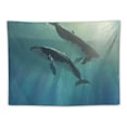 thumbnail image 5 of Orinice Whales Ocean Sunlight Tapestry Wall Hanging Unique Style Graphic Tapestries Art for Home Decor 40x60inch, 5 of 6