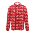 thumbnail image 5 of NTACZA Button Down Shirt for Men Red Graphic Valentines Day Shirts Heart Print Loose Fit Long Sleeve Mens T-Shirts L, 5 of 5