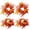4PCS #023, variant on 4 Pcs Fall Wreath, Mini 10.24 Inch Autumn Candle Ring Wreath with Berries, Small Fall Decorations for Cabinet Door, Fall Maple Leaf Wreath for Table Centerpiece & Thanksgiving Decor