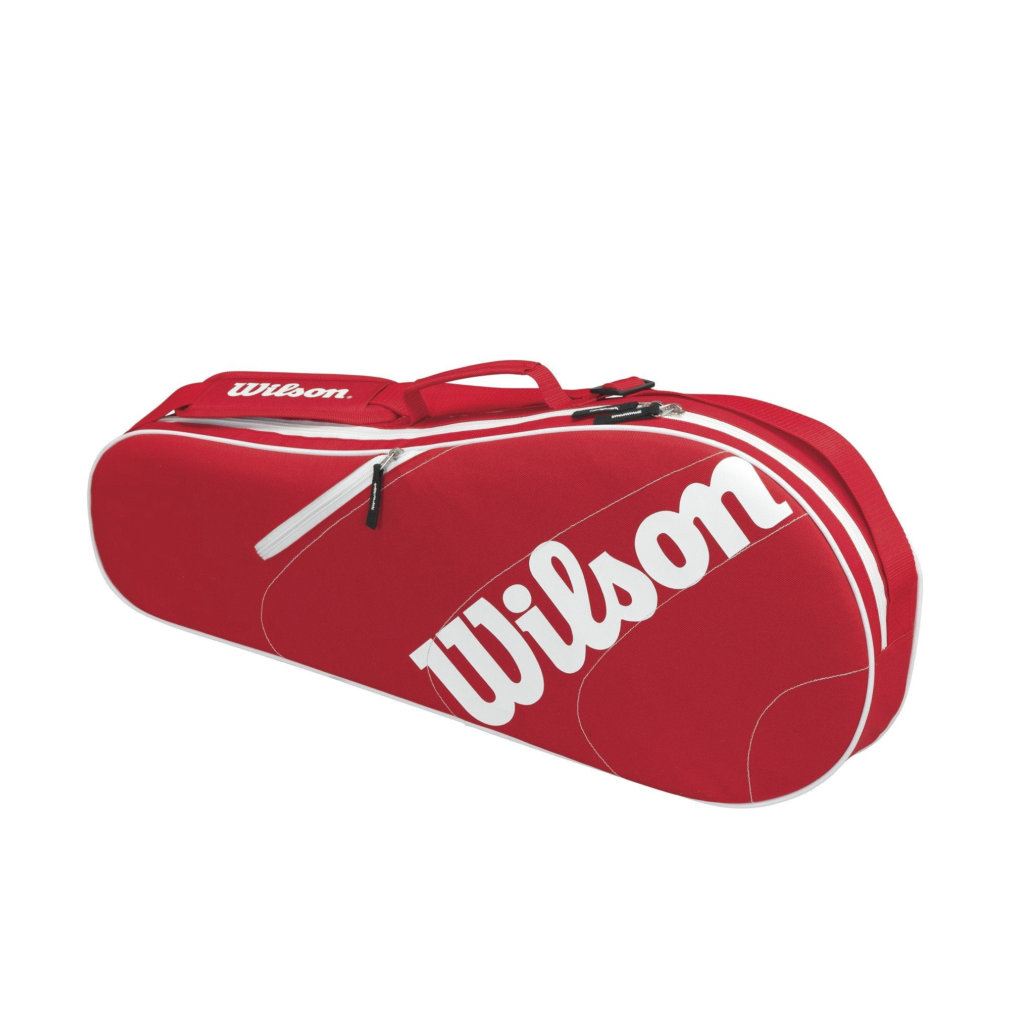 Wilson Advantage II Triple Racket Bag - Holds up to 3 Rackets, Black/White