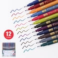 thumbnail image 2 of Veecome Calligraphy Sketch Brush Pens, Soft Pen Point, Assorted Ink Colors, 12 Pack, 2 of 6
