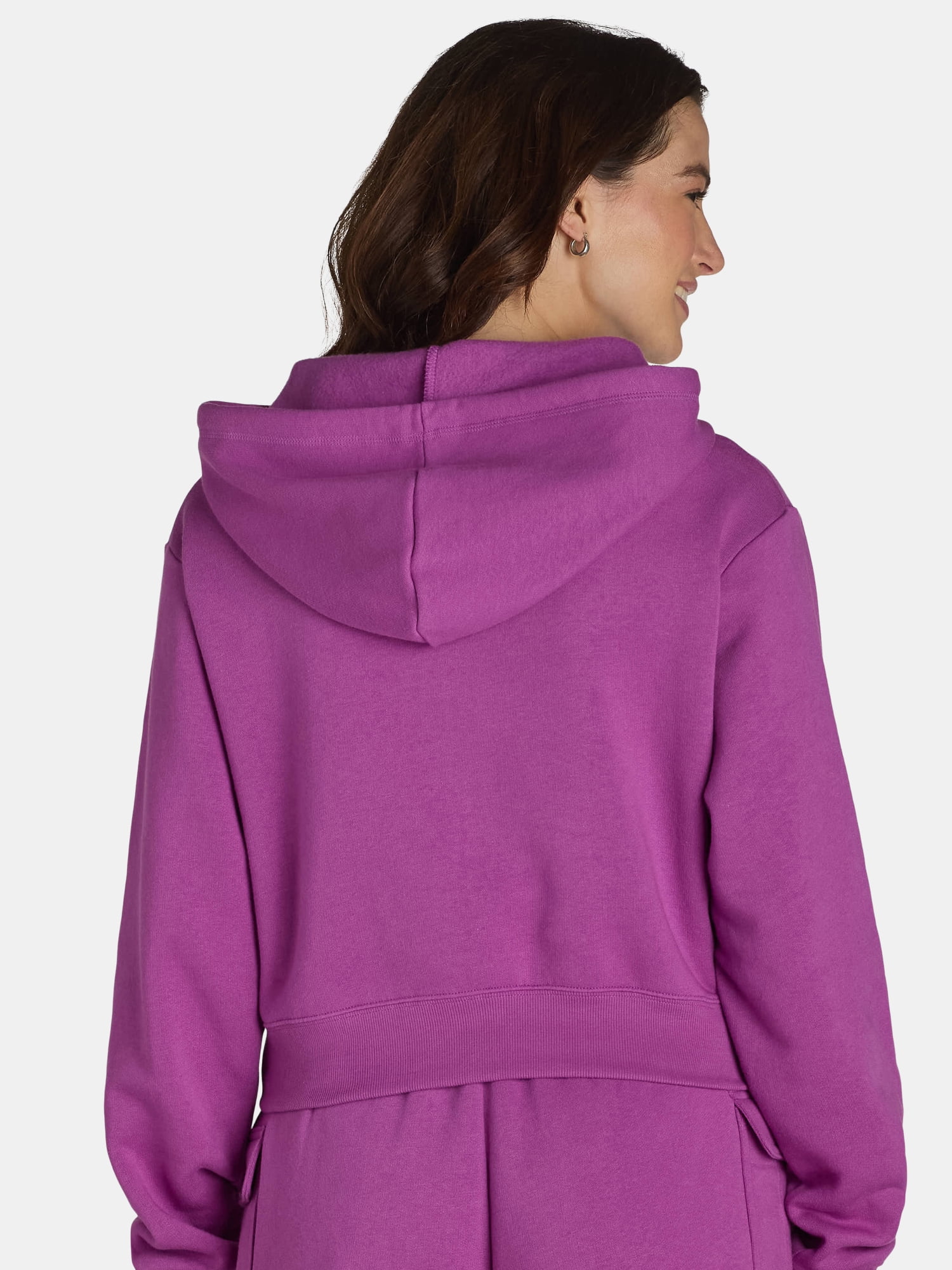 No Boundaries Cropped Zip Hoodie, Women’s