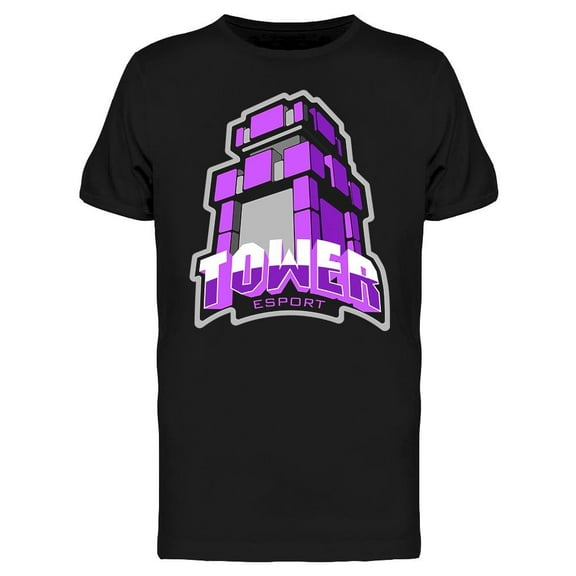 Tower Gamer Icon T-Shirt Men -Image by Shutterstock, Male XX-Large