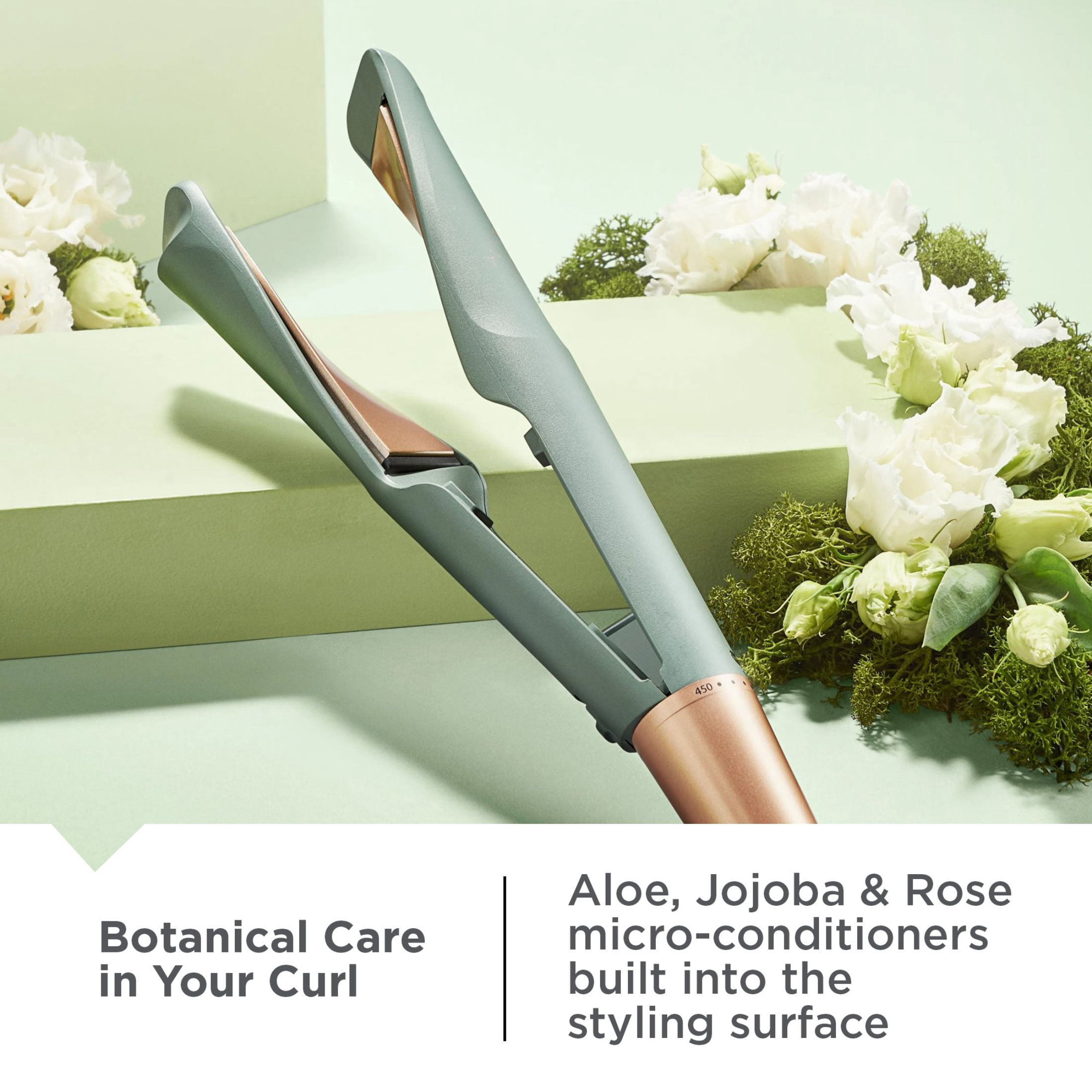 Remington Botanicals™ Twist & Curl Multi-Styler, Ceramic, 7 Heat Settings, Green