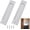 Silver, variant on 2 Pack 5.9 Inch Rectangular Flush Pulls, Heavy Duty Aluminum Alloy Sliding Door Handles, Recessed Pocket Door Pulls with Screws for Barn Door, Closet, Cabinet, Wardrobe, Drawers, Garage (Dark Gray）
