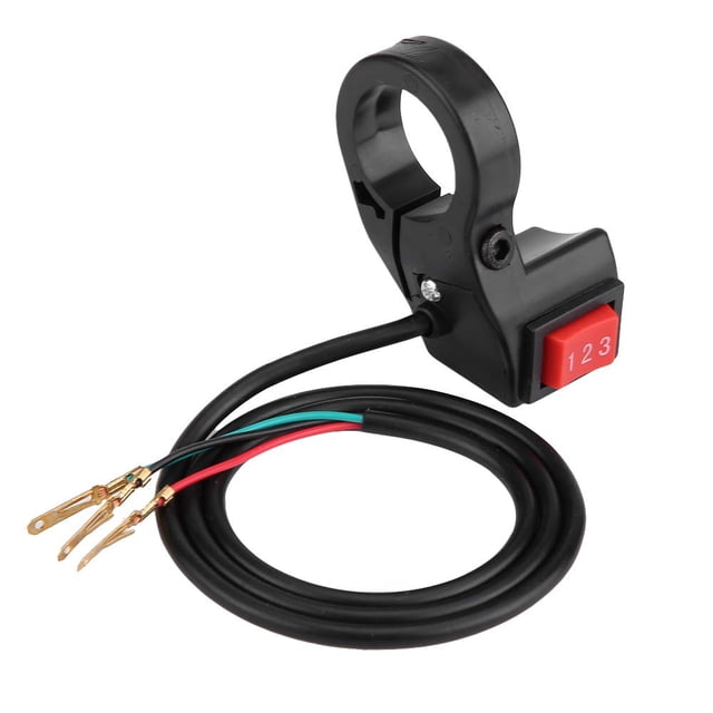 HUGFEGWE for 3 Speed Switch for ebike 3-Speed Module Switch 22mm 7/8in Handlebar Electric 3 Speed Module Switch Shift for Motorcycle E-Bike Scooter Handlebar Switch Handlebar Toggle CA919-129040