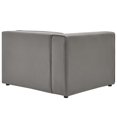 thumbnail image 4 of Sofa Corner Chair, Faux Vegan Leather, Grey Gray, Modern Contemporary Urban Design, Living Lounge Room Hotel Lobby Hospitality, 4 of 7