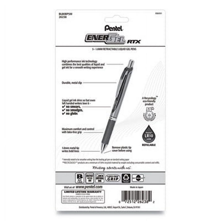 Pentel EnerGel Needle Tip 0.5mm  Writes thin and fine! 