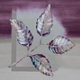 thumbnail image 2 of Gango Home Decor Modern Ultra Violet Leaf I & II; Two 16x16in Fine Art Paper Giclee Prints, 2 of 5