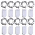 thumbnail image 1 of Paquete de 10 luces LED de hadas a pilas, luces de cadena con diseño de luciérnaga y luna estrellada, ideales para bodas, fiestas, dormitorios, patios y Navidad., 1 of 4