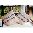 thumbnail image 3 of 18" x 18" Simply Daisy Reserved for Mom Word Pillow Indoor/Outdoor Pillow, Nautical Navy Qty 1, 3 of 6