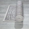 thumbnail image 5 of Ottomanson Diagona Traditional Medallion 3x10 Runner Rug, 2'7" x 9'10", Ivory/Gray, 5 of 7