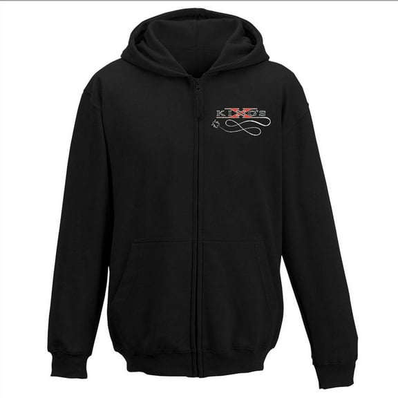 King's X Fly Logo Single Breath Zip Hoodie Sweatshirt