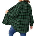 thumbnail image 3 of Fantaslook Plus Size Button Down Shirts for Women Long Sleeve Plaid Flannel Shirt Casual Boyfriend Tops, 3 of 7