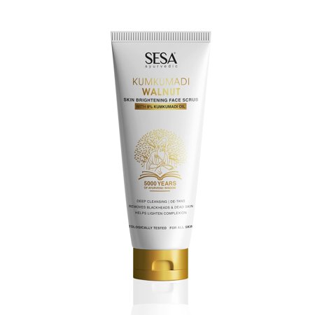 SESA 8% Kumkumadi Walnut Face Scrub 100g