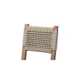 thumbnail image 6 of HomeStock Island Oasis Mid-Century Transitional Grey Woven Rope Mahogany Counter Stool, Ideal for Bar and Pub Height Dining Tables, Versatile Seating Stools, 6 of 10
