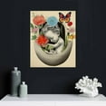 thumbnail image 4 of Nawypu Vintage Pregnancy Art Canvas Painting Fetus in Womb Flower Anatomy Art for Home Wall Decor Framed Obstetrics Artwork Gifts(12x15 Inch), 4 of 4