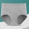 thumbnail image 2 of Women's High-Waisted Panties, Moisture-Wicking Cotton Briefs High-Rise Underwear for Women Seamless Panties, 2 of 6
