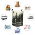 thumbnail image 4 of Hand Drawn Forest Laundry Hamper Small Storage Basket/Toy Organizer/Dirty Clothes Bucket, 4 of 5