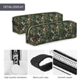 thumbnail image 4 of Rateoe Mallard Ducks And Water Print Leather Pencil Case with Smooth Zipper, Compact Storage for Writing Tools & Art Supplies, 8.26" x 1.96" x 2.16", 4 of 7