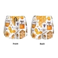 thumbnail image 3 of Yiaed Honey Bee Set Print Women's Running Shorts with Liner 3 Zipper Pockets Elastic Workout Athletic Gym Yoga Shorts-Large, 3 of 7