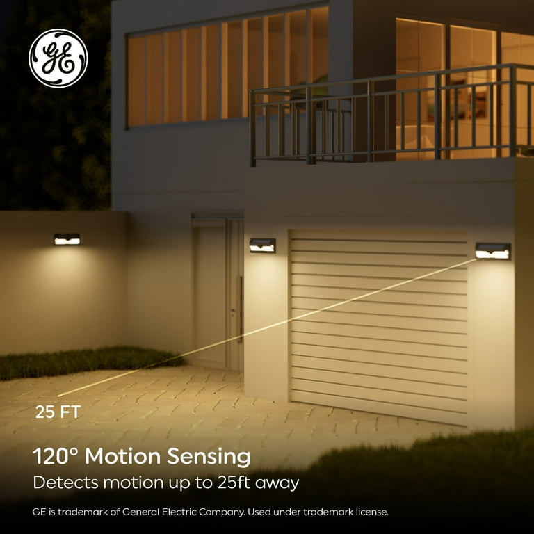 GE Outdoor Security LED Wall Light, 2400 Lumens, Solar Powered photo 5