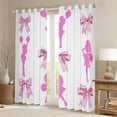 thumbnail image 2 of Erosebridal Cheerleading Cheerleader Curtains Pack of 2 (42Wx63L),Cheer Team Black Out Curtains,Kawaii Bow Curtains for Living Room,Dreamy Room Decoration, 2 of 6
