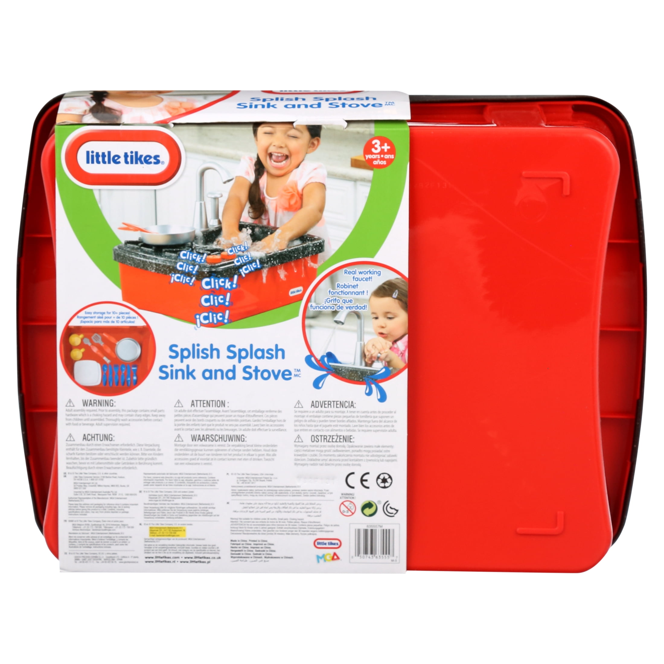 Little Tikes Splish Splash Sink & Stove Play Set, for Ages 2+, Multi-Color